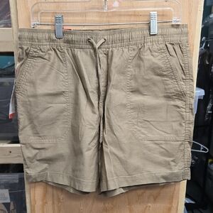 Tahari Size S Beige Cotton Utility Shorts